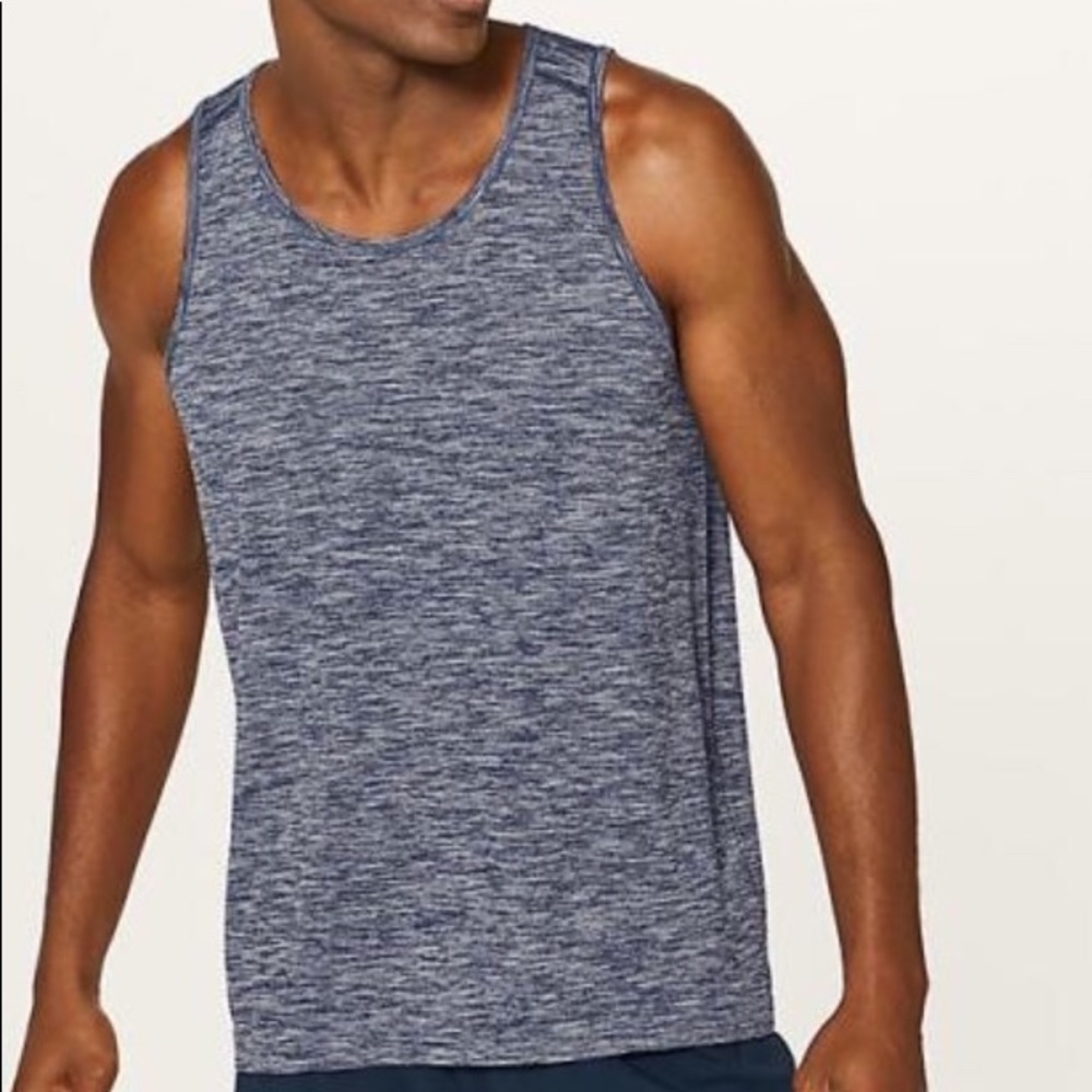 Lululemon Athletica Metal Vent Surge Navy Tank
